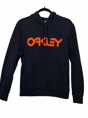 Oakley Black and Orange Hoodie Sweater